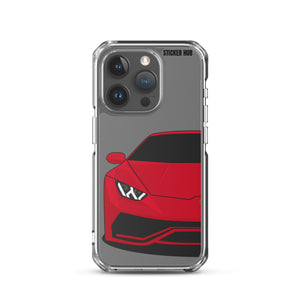 Red Lamborghini Huracan - iPhone Case