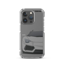 Load image into Gallery viewer, Gray Lamborghini Aventadoor - iPhone Case