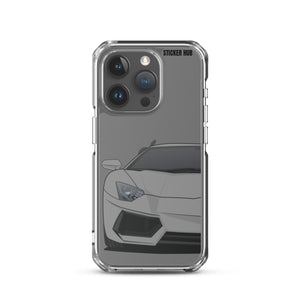 Gray Lamborghini Aventadoor - iPhone Case