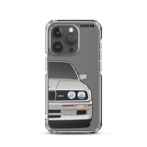 Silver BMW E30 - iPhone Case