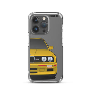 Yellow BMW E30 - iPhone Case