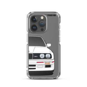 White BMW E30 - iPhone Case