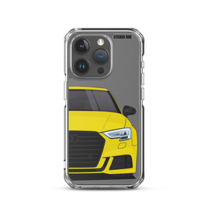 Yellow B9 Audi S3 - iPhone Case