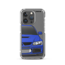 Load image into Gallery viewer, Blue Mitsubishi Evo - iPhone Case