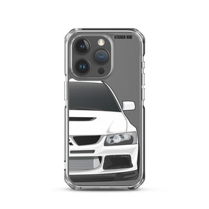 White Mitsubishi Evo - iPhone Case