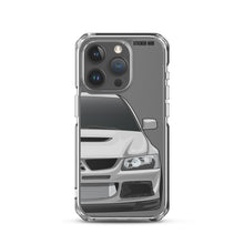 Load image into Gallery viewer, Silver Mitsubishi Evo - iPhone Case