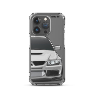 Silver Mitsubishi Evo - iPhone Case