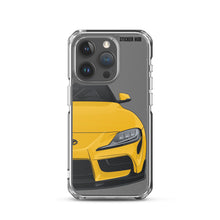 Load image into Gallery viewer, Yellow MKV Toyota Supra - iPhone Case