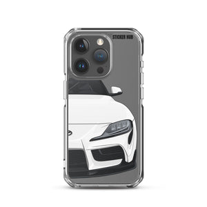 White MKV Toyota Supra - iPhone Case