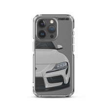 Load image into Gallery viewer, Silver MKV Toyota Supra - iPhone Case