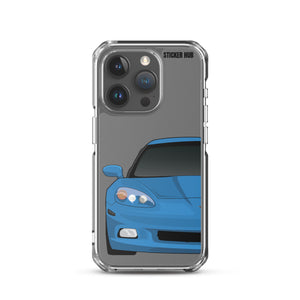 Jet Stream Blue C6 Corvette - iPhone Case