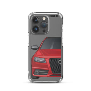 Brilliant Red B8 Audi S4 - iPhone Case