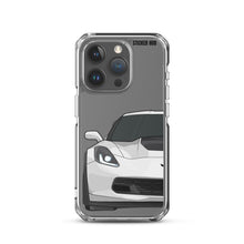 Load image into Gallery viewer, White C7 Corvette Z06 - iPhone Case