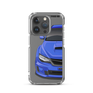 WR Blue 09-14 Subaru WRX STI - iPhone Case