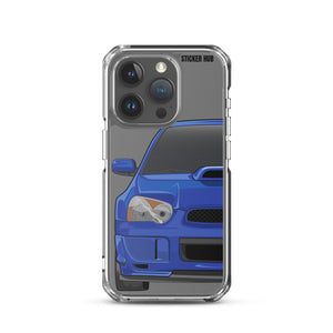 WR Blue Pearl 03-05 Subaru WRX STI - iPhone Case