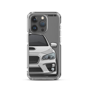 Silver 15-17 Subaru WRX STI - iPhone Case