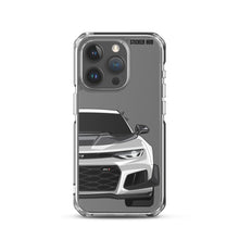 Load image into Gallery viewer, Silver 6th Gen Camaro ZL1 1LE - iPhone Case