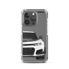 Load image into Gallery viewer, White 6th Gen Camaro ZL1 1LE - iPhone Case