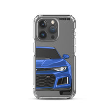 Load image into Gallery viewer, Hyper Blue 6th Gen Camaro ZL1 - iPhone Case