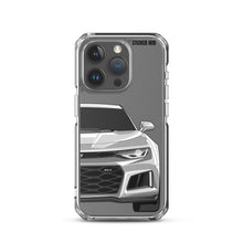 Load image into Gallery viewer, Silver 6th Gen Camaro ZL1 - iPhone Case