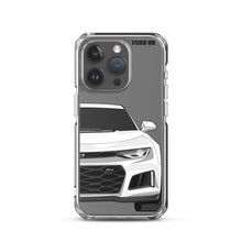 Load image into Gallery viewer, White 6th Gen Camaro ZL1 - iPhone Case