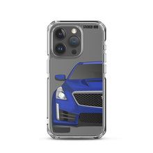 Load image into Gallery viewer, Wave Blue Cadillac CTS-V - iPhone Case