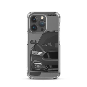 Black 15-17 Mustang 5.0 - iPhone Case