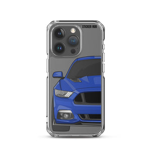 Deep Impact Blue 15-17 Mustang 5.0 - iPhone Case