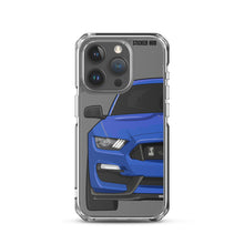 Load image into Gallery viewer, Lightning Blue Mustang GT350 - iPhone Case