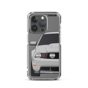 Silver 11-12 Mustang 5.0 - iPhone Case