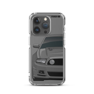 Gray 13-14 Mustang 5.0 - iPhone Case