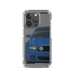 Kona Blue 13-14 Mustang 5.0 - iPhone Case