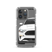 Load image into Gallery viewer, White 18-21 Mustang 5.0 - iPhone Case