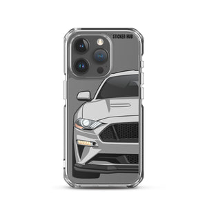 Silver 18-21 Mustang 5.0 - iPhone Case