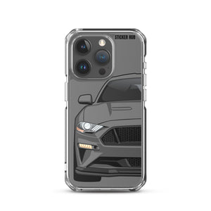 Gray 18-21 Mustang 5.0 - iPhone Case