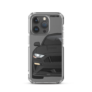 Black 18-21 Mustang 5.0 - iPhone Case