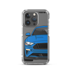 Blue 18-21 Mustang 5.0 - iPhone Case