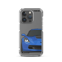 Load image into Gallery viewer, Laguna Blue C7 Corvette Z06 - iPhone Case