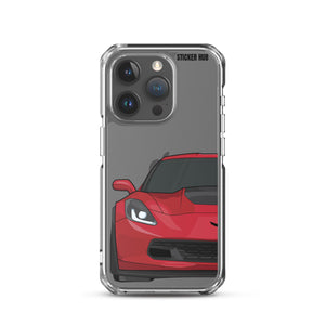 Torch Red C7 Corvette Z06 - iPhone Case