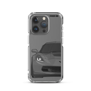 Gray C7 Corvette Z06 - iPhone Case