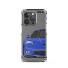 Load image into Gallery viewer, LeMans Blue C6 Corvette Z06 iPhone Case