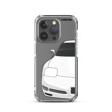 Load image into Gallery viewer, White C5 Corvette Z06 - iPhone Case