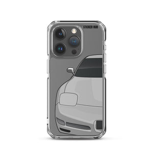 Silver C5 Corvette Z06 - iPhone Case