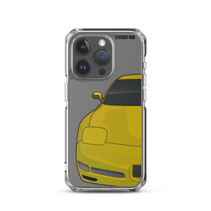 Millennium Yellow C5 Corvette Z06 - iPhone Case