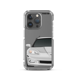 Silver C6 Corvette - iPhone Case