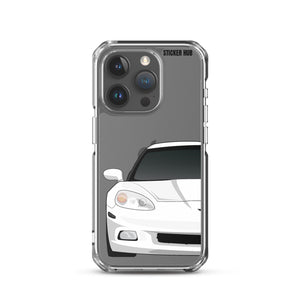 White C6 Corvette - iPhone Case