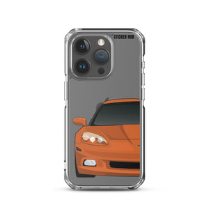 Sunset Orange C6 Corvette - iPhone Case