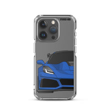 Load image into Gallery viewer, Elkhart Blue C7 Corvette Zr1 - iPhone Case