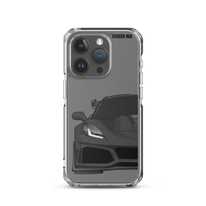 Black C7 Corvette Zr1 - iPhone Case