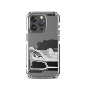 Silver C7 Corvette Zr1 - iPhone Case